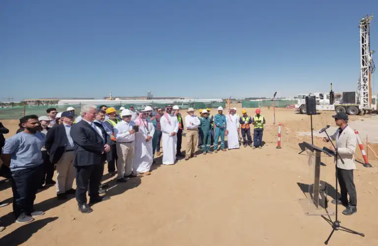 Kaust geothermal well spudding