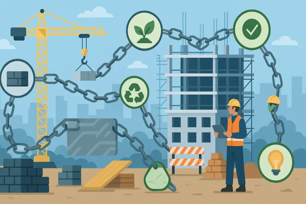 blockchain technology in sustainable construction
